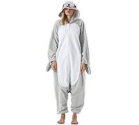 ULEEMARK Women's Adult Pajamas Unisex Animal Onesies Novelty Pyjamas Men's Nightwear Halloween Homewear Cosplay Costume Loungewear Onepiece XL for Height 178-188CM