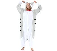 ULEEMARK Women's Adult Pajamas Unisex Animal Onesies Novelty Pyjamas Men's Nightwear Halloween Homewear Cosplay Costume Loungewear Onepiece L for Height 168-178CM