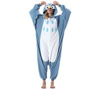 ULEEMARK Women's Adult Pajamas Unisex Animal Onesies Novelty Pyjamas Men's Nightwear Halloween Homewear Cosplay Costume Loungewear Onepiece L for Height 168-178CM