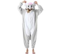 ULEEMARK Women's Adult Pajamas Unisex Animal Onesies Novelty Pyjamas Men's Nightwear Halloween Homewear Cosplay Costume Loungewear Onepiece M for Height 158-168CM