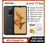 Ulefone Armor 17 PRO 8+256GB Rugged Android Phone Global Night Vision NFC 108MP
