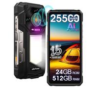 Ulefone Armor 33 AI Rugged Smartphone, 25500mAh(66W)，MediaTek G100 24GB+512GB/2TB Android 15,6.95" FHD+120Hz Sim-free Mobile Phones,50MP+64MP Night Vision+32MP,1100LM Camping Lights,WiFi 6E/NFC/OTG