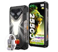 Ulefone Armor 34 PRO AI Rugged Smartphone 5G with Projector,25500mAh(66W) 32GB+512GB/2TB Android 15,6.95" FHD+120Hz Sim-free Mobile Phones,50MP+64MP Night Vision,1100LM Camping Lights,WiFi 6E/NFC/OTG
