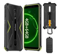 Ulefone Armor X12 Pro & Protective Case, 8GB + 64GB Outdoor Smartphone, Android 13 8-Core 4860mAh, 13MP + 8MP Camera NFC/OTG/Face ID/4G Dual Nano SIM Outdoor Mobile Phone Green