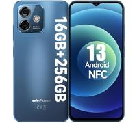 Ulefone Note 16 Pro 256GB NFC Mobile Phones, 50MP+8MP Camera Octa Core 6.52" HD+ Smart Phone Unlocked 4400mAh 4G Dual SIM Android 13 Smartphone Cell Phone Fingerprint Face ID OTG, UK Version Blue