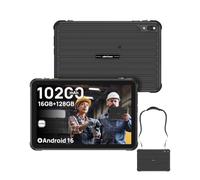 Ulefone Rugking Pad 2 Pro 4G Rugged Tablet(Built-in eSIM), Android 16, 16GB+128GB Octa Core, 10.1" Corning Display, 48MP Rear Camera, 10200mAh, Dock Charging, IP68/69K, NFC, Widevine L1 (Black)