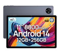 Ulefone Tab A11 1 Inch Tablets, Android 14 Touchscreen Tablets, 12GB RAM+256GB ROM, 8800mAh/18W, Octa-Core Gaming Tablet, 16MP+8MP, Tablet PC Dual SIM 4G LTE/GPS/OTG/GMS/5G WiFi/Widevine L1/TÜV