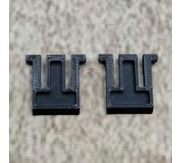 ULEIVA 1 Pair (2 Pieces) Replacement Keyboard Feet Black Compatible with Logitech MK250 Keyboard Replacement Part Keyboard Stand Feet Keyboard