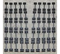 ULEIVA Rail Connectors Pack of 50 Compatible with Märklin L11500 11500 LGB G Track Clamp Railway Garden Railway Accessories