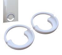 ULEIVA Replacement Clamping Socket, Pack of 2, White, Compatible with Kermi Henrad Radiator Side Panel