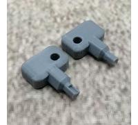 ULEIVA Replacement Key 2 x Grey Compatible with Synology NAS Drive Bay Key Lock Replacement Key for Type D5 D6 D8 D9 R6 X9 R8 DS181 (Grey)