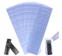 ULELE 100Pcs Remote Control Shrink Wrap Bags,3.1x11"Remote Control Cover Protector PVC Heat Shrink Wrap Bags Transparent Heat-resistant Ductile High Shrinkage Packaging Dustproof and Waterproof