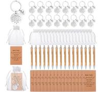 ULELE 16 Sets Thank You Notebooks Inspirational Employee Appreciation Gifts Bulk Thank You Ballpoint Pens Thank You Employees Keyring for Coworkers Staff Teacher Team Volunteer Social Worker