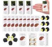 ULELE 36 Set Emotional Support Positive Affirmation Boxes Employee Appreciation Gift Mini Resin Hedgehog Ornament with Cheer Up Card Imitation Moss Box for Teachers Students Back to School Gifts