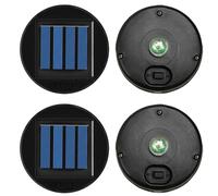 ULEMONDEE Replacement Solar Panels Top Perfect for Outdoor Lantern Lights Accessories in The Garden (4PCS Top Diameter 8cm Inner 7.2cm)