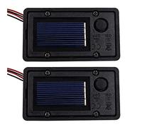 ULEMONDEE Solar Lantern Top Replacement Parts LED Solar Panel Lantern Lid Light Bulb Accessories Battery Box for Outdoor Hanging Lanterns DIY Table Light Patio Decor (2 PCS)