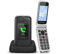 uleway 4G Senior Mobile Phone Flip Phone Unlocked Easy to Use Big Button Cell Phone with Large Display Loud Sound SOS Emergency Button 1200 mAh Battery for Elderly