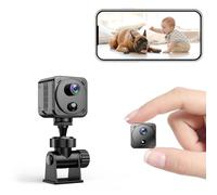 ULEXOR 4K Mini Spy Hidden Camera 2.4G/5G WiFi Wireless Small Nanny Cam with Night Vision, AI Motion Detection, Cloud & SD Storage, Long Battery Life