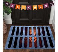 ULEZUAR Halloween 3D Illusion Clown Door Mat Smiling Pennywise Manhole Doormat it Clown Doormat Smiling Pennywise Manhole Doormat for Bar Halloween Party 50x80CM