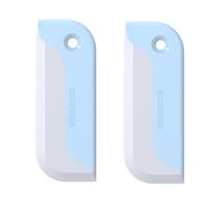 Ulfanit 2 Pack Mini Squeegee, Small Kitchen Countertop Squeegee, Soft Glass Cleaner for Home Tabletop, Bathroom Mirror, Car Window Cleaning Squeegee All-Purpose Wiper Tool
