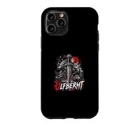 Ulfberht Viking Sword Wolf Norse Runes Red Moon Case for iPhone 11 Pro