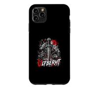 Ulfberht Viking Sword Wolf Norse Runes Red Moon Case for iPhone 11 Pro Max