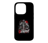 Ulfberht Viking Sword Wolf Norse Runes Red Moon Case for iPhone 14 Pro