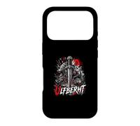 Ulfberht Viking Sword Wolf Norse Runes Red Moon Case for iPhone 17 Pro