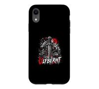 Ulfberht Viking Sword Wolf Norse Runes Red Moon Case for iPhone XR
