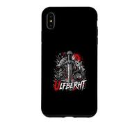 Ulfberht Viking Sword Wolf Norse Runes Red Moon Case for iPhone XS Max