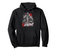 Ulfberht Viking Sword Wolf Norse Runes Red Moon Pullover Hoodie