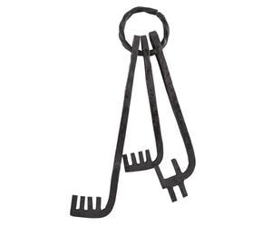 Ulfberth Hand-Forged Key Ring - Lock Pick - Medieval Key - LARP