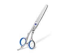 ULG Left-Handed Hair Thinning Scissors, Thinning Shear for Hair Cutting 16.5 cm Professional Barber Scissors Salon Texturizing Shears Made of Japanese Stainless Steel