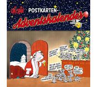 Uli Stein Adventskalender mit 24 Weihnachtskarten: Adventskalender zum Aufstellen mit 24 Postkarten