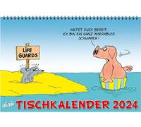 Uli Stein Tischkalender 2024: Monatskalender zum Aufstellen: Ideal für den Schreibtisch (Uli Stein Kalender 2024)