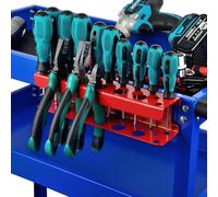 ULIBERMAGNET Magnetic Screwdriver Holder, Pliers Metal Organiser Rack, Wall Mounted Garage Organiser for Screwdrivers, Pliers, Tool Holder Rack for Garage, Tool Trolley, Pegboards