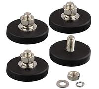 ULIBERMAGNET ULIM001 M6 Neodymium Rubber Coated Magnet, 4 Pack, 12kg Pull Force, Ideal for Camera, Tools and Equipment