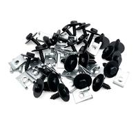Ulifebet M4.8-1.61 Fender Screw & U Nut Kit Replace#07147129160 07129904150 | 25 Sets Engine Splash Shield Screws Compatible with BMW E46 60 63 66 70 71 82 83 90 1 3 5 6 7 Series Mini Cooper Countryman