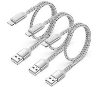 ULIFTUS iPhone Charging Cable Short, 0.5M 3Pack USB A to Lightning Cord