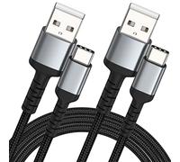 ULIFTUS USB C Cable [1M+2M, 2Pack], Braided USB C Charger Cord Nylon Type C Cable Fast Charging Lead for Samsung Galaxy S22 S21 S20 S10 S9 S8 Plus Note 10 9, iPhone 15 16