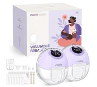 uliie Electric Breast Pump Hands-Free S32, Wearable Portable Breast Pumps 4 Modes 9 Levels, 24MM Comfortable Flange, More Private, Replaced Accessories Included (2 Packs, Purple)