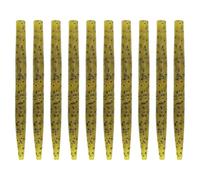 ULIJTH 10lots Professional Salting Fishing Lures Movements Compacts Size For Basses Perches In Various Water Conditions Multicolor Basses Perches Lures