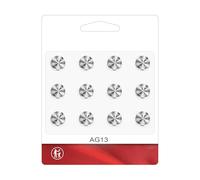 ULIJTH 12PCS Coin Batteries 1.5V Alkaline Button Cells Long Service For Small Electronic Devices
