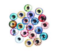 ULIJTH 20Pcs Glass Dolls Eye Handcraft Animal Eyes Jewelry Accessories 10/16/20mm Animal Eyes