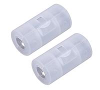 ULIJTH 2x AA To C Size Battery Converter Adaptor Adapter For Case Battery Converter Aa To C