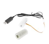 ULIJTH 3V LR14 C Battery Eliminators Replace 2Pcs 1.5V C Batteries Power Supply Adapter For LED Light Thermostat Table Lamp