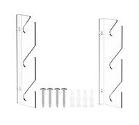 ULIJTH Acrylic Skateboard Wall Mount Rack Space Saving Wall Organizers Snowboard Storage Racks Display Shelf Acrylic Hanger