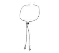 ULIJTH Adjustable for Rhinestone Pull Slide Extender Chain with Ends Simple Jewelry for Jewelry Maki