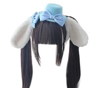 ULIJTH Anime Hairhoop For Girls LolitaStyle Plush Lop Ears Headband Cosplay Headdress ComicShow Women Headwear