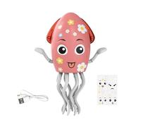 ULIJTH Automatic Dancing Jellyfish Toy With Glowing Effects Interaction Electric Robot Animal For Toddler Sensory Development Music Responsive Dancing